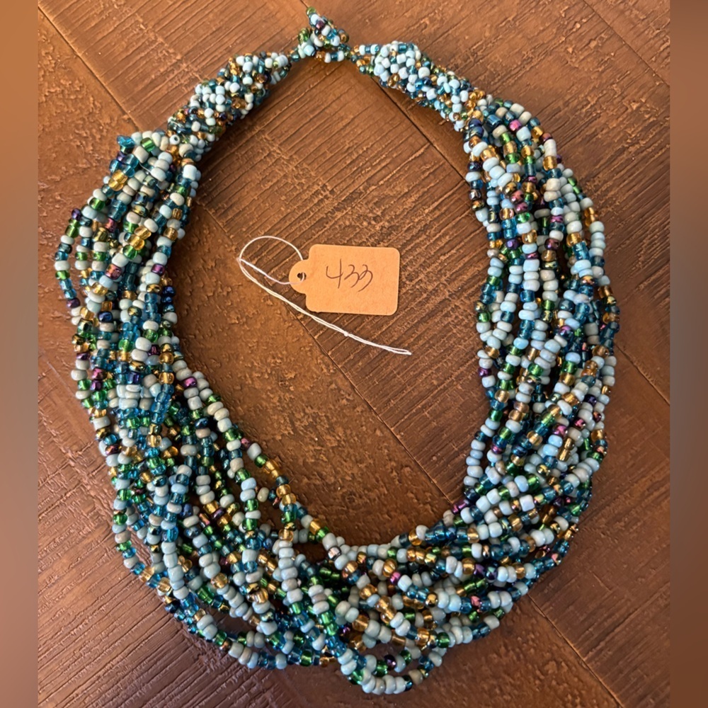 Multicolor Beaded Necklace #433 - Picture 2 of 4